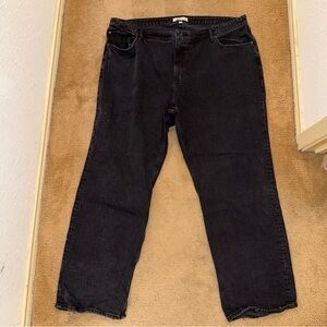 Abercrombie & Fitch Women’s Curve Love 90s Black Relaxed High Rise Jeans